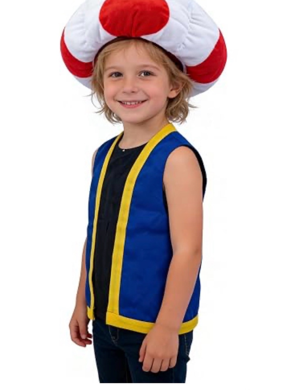 Child's Super Mario Brothers Toad Costume Accessory Kit Size 4 New